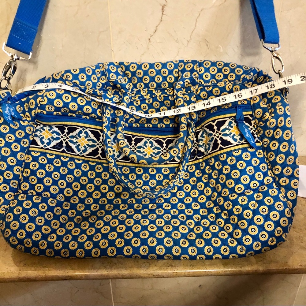 Large Vera Bradley overnight duffel.